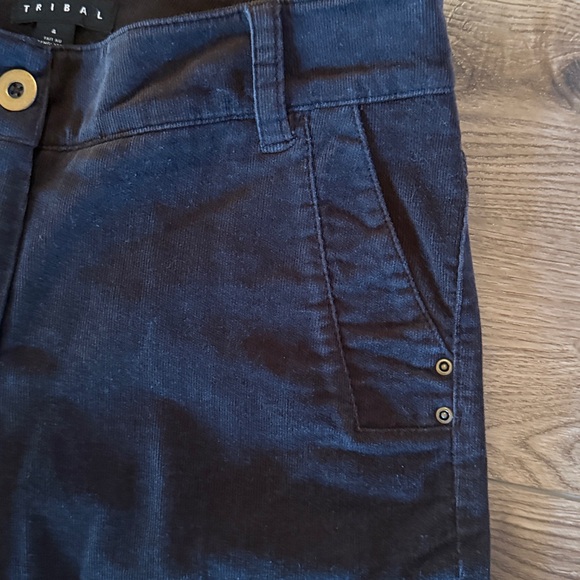 Tribal Chocolate Brown Corduroy Pants - Picture 5 of 9